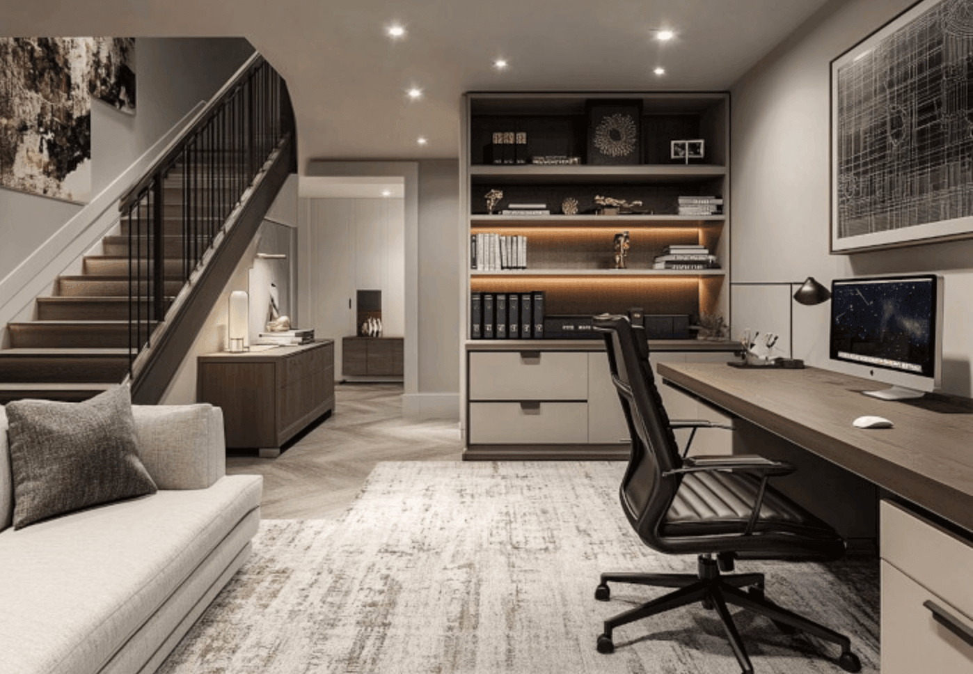 Basement home office Grand Rapids MI